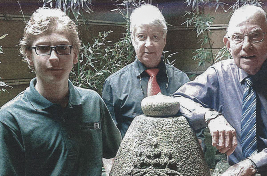 Jimbud, David and Ralph in Japanese Garden_