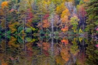 mirror-lake-terry-barnes-highlands-nc