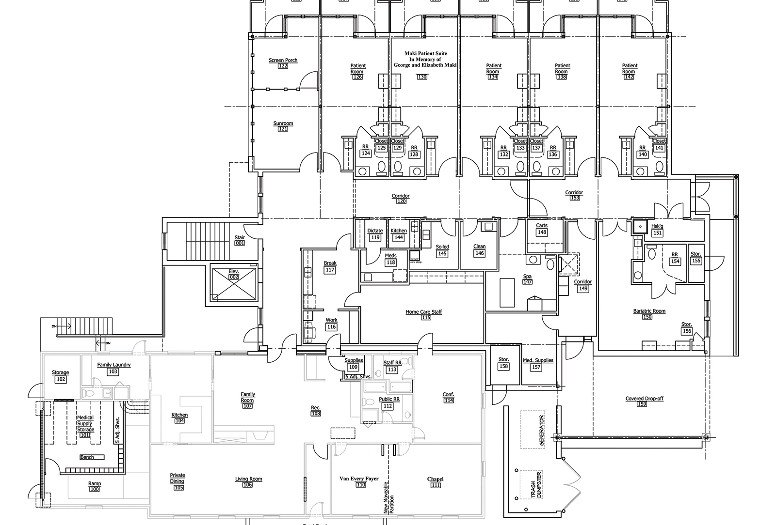 Hospice House Foundation of Western North Carolina Floor Plan