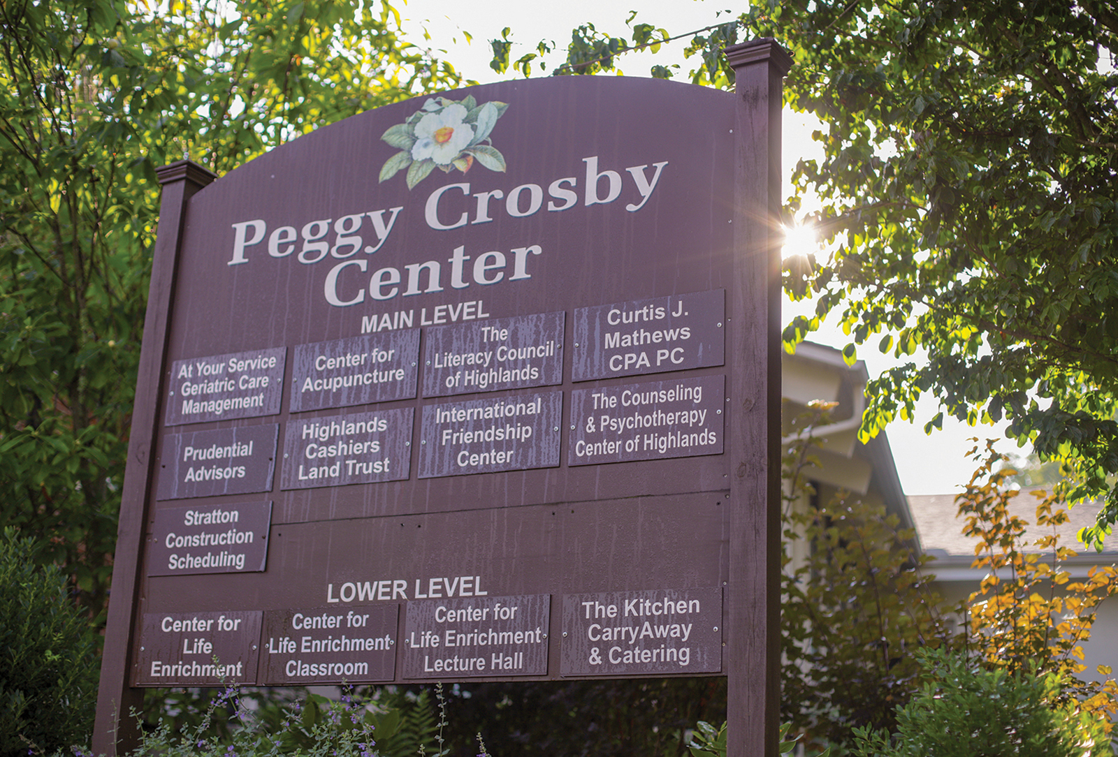 peggy crosby center highlands nc