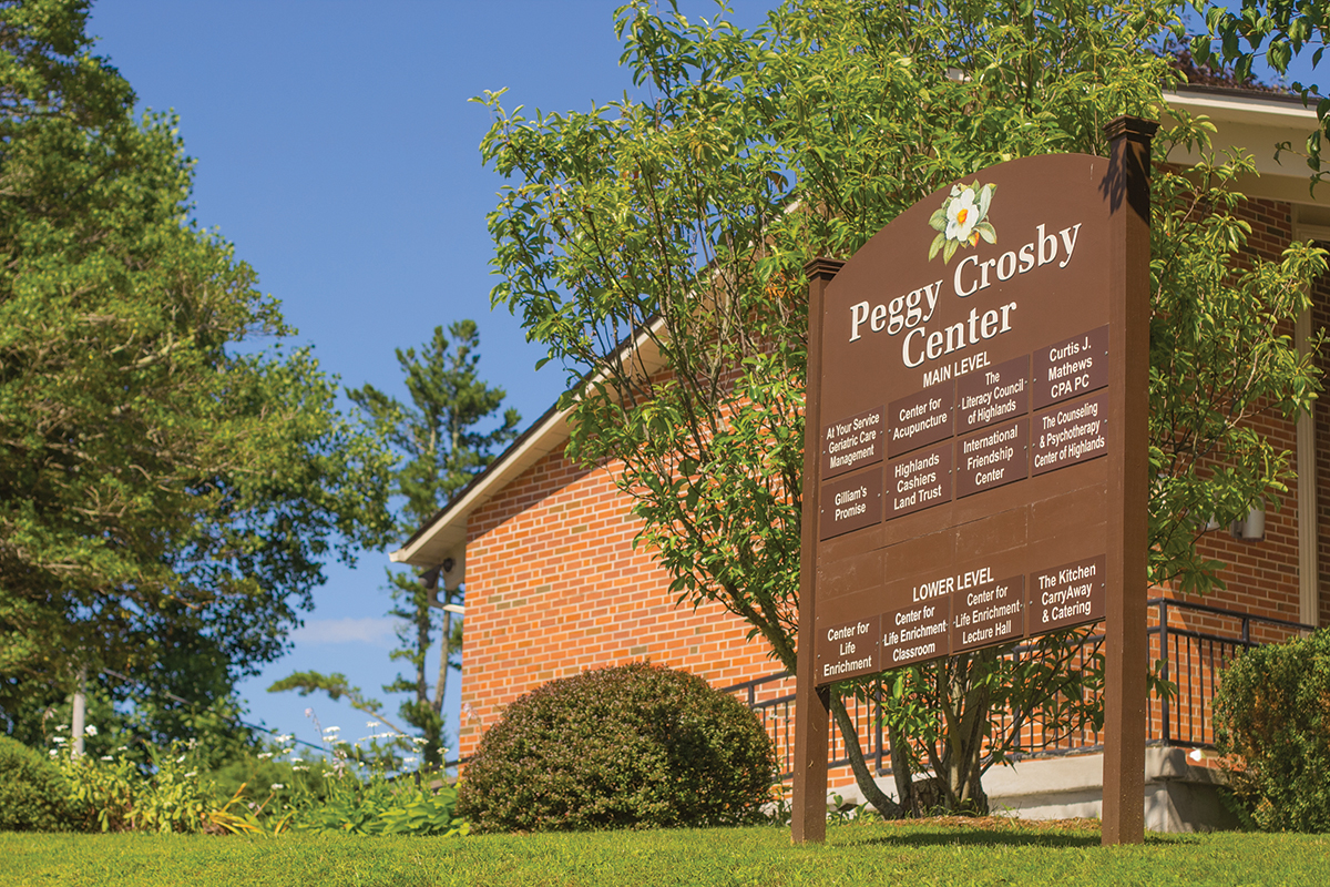 peggy crosby center highlands nc