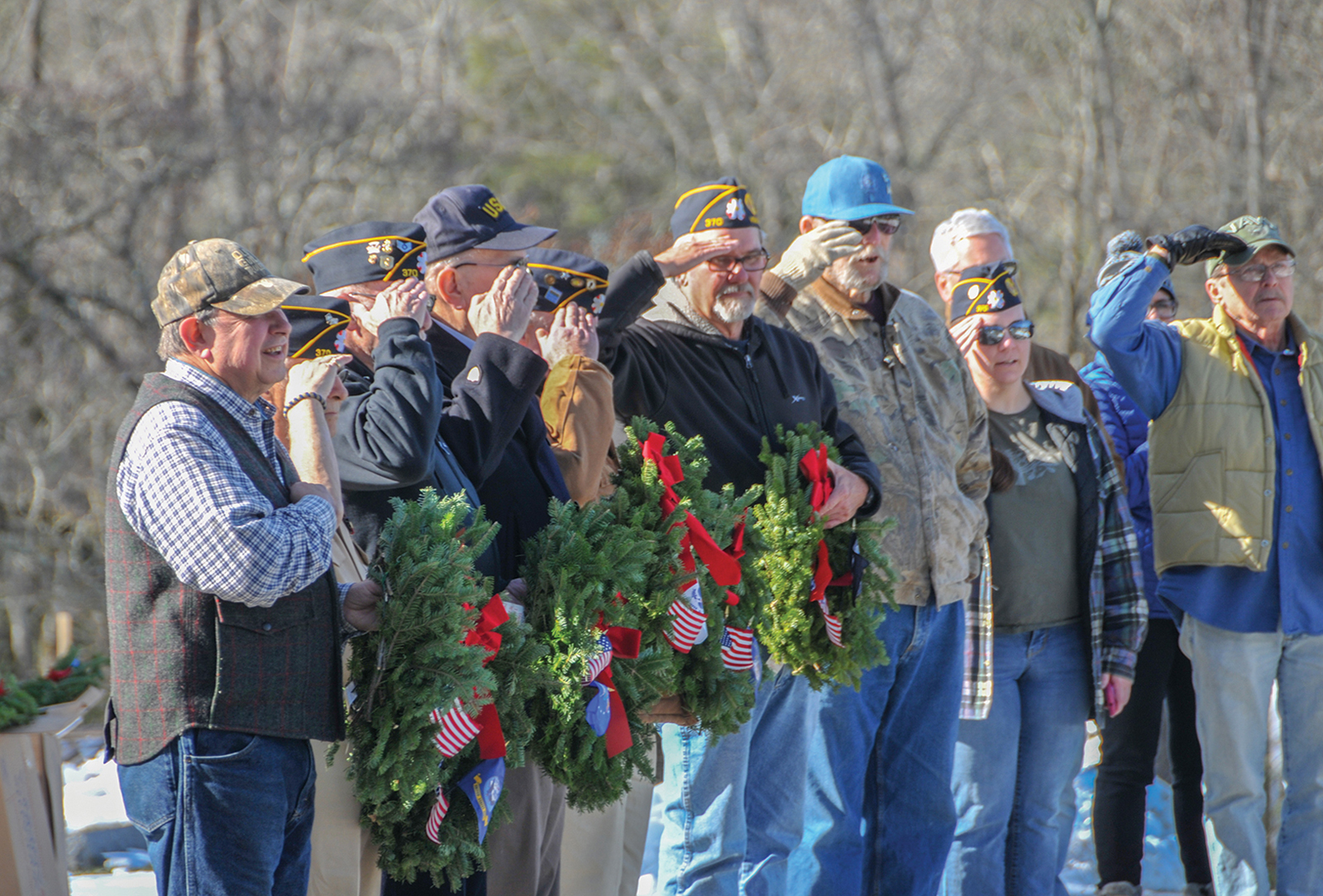 highlands nc wreaths across america salute