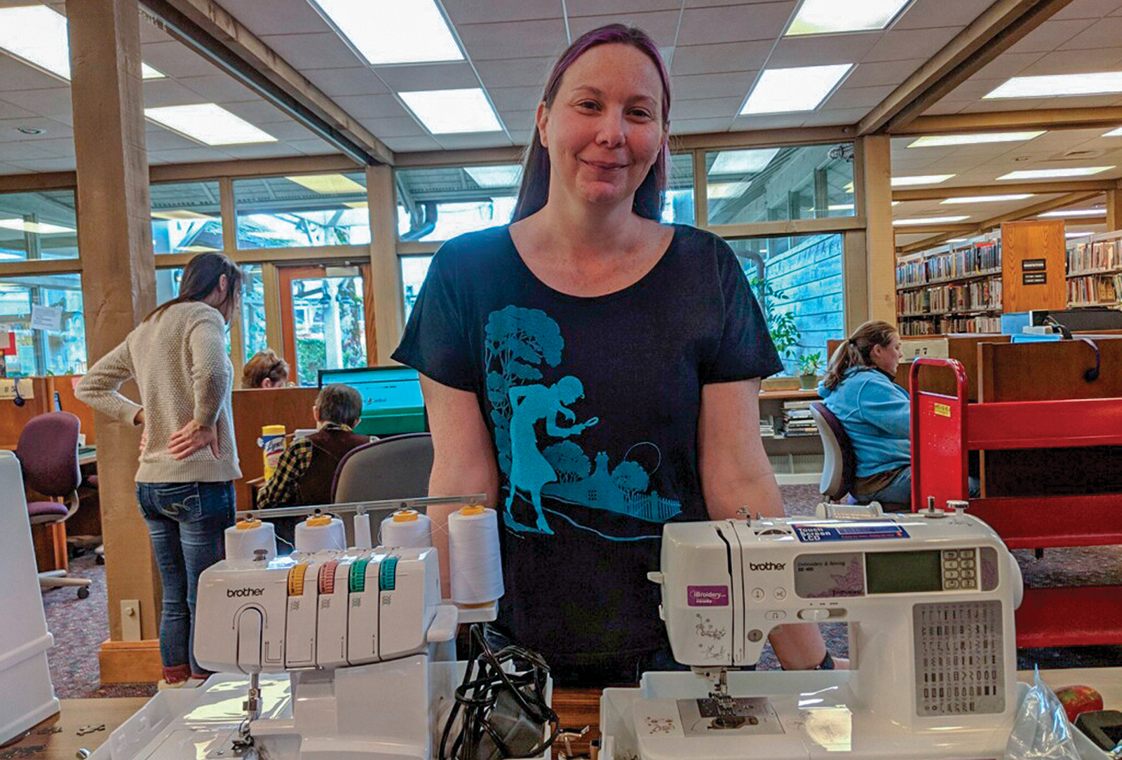 cashiers nc albert carlton community library sewing machines