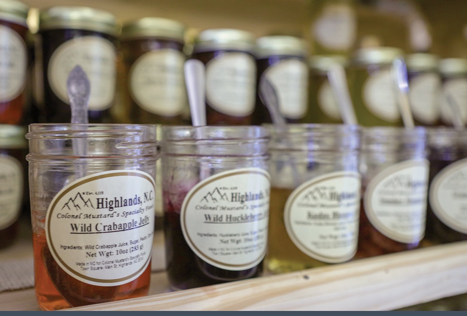 highlands nc shopping colonal mustard jelly