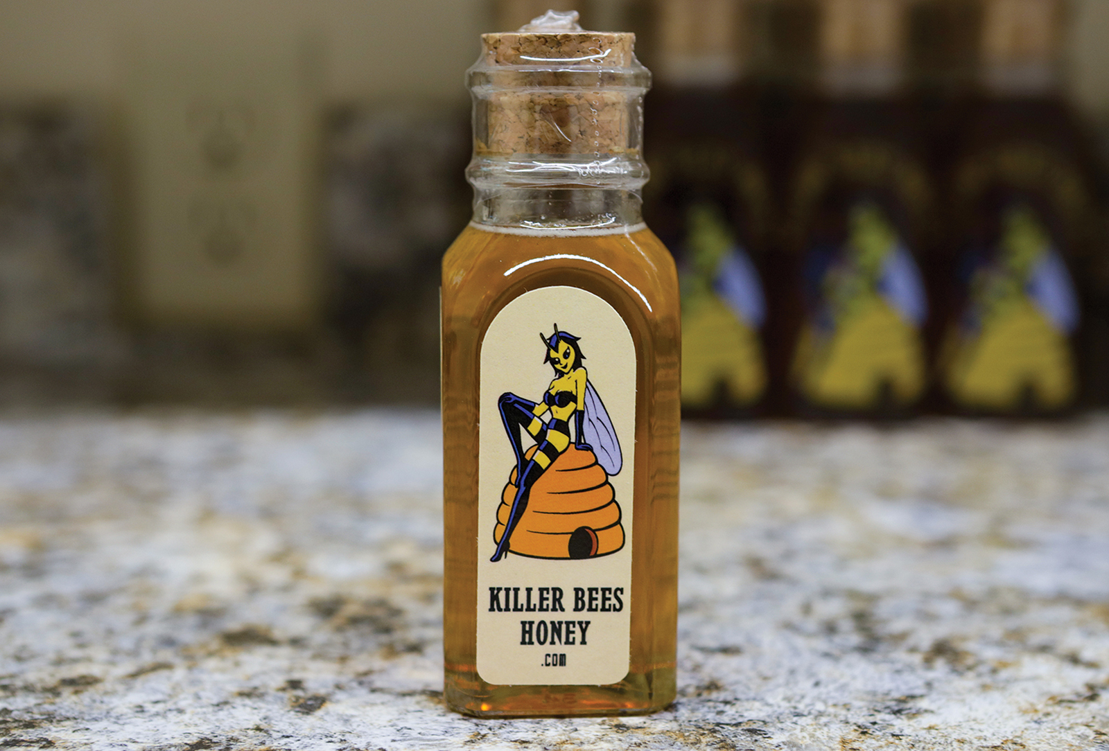 cashiers nc killer bees honey glass