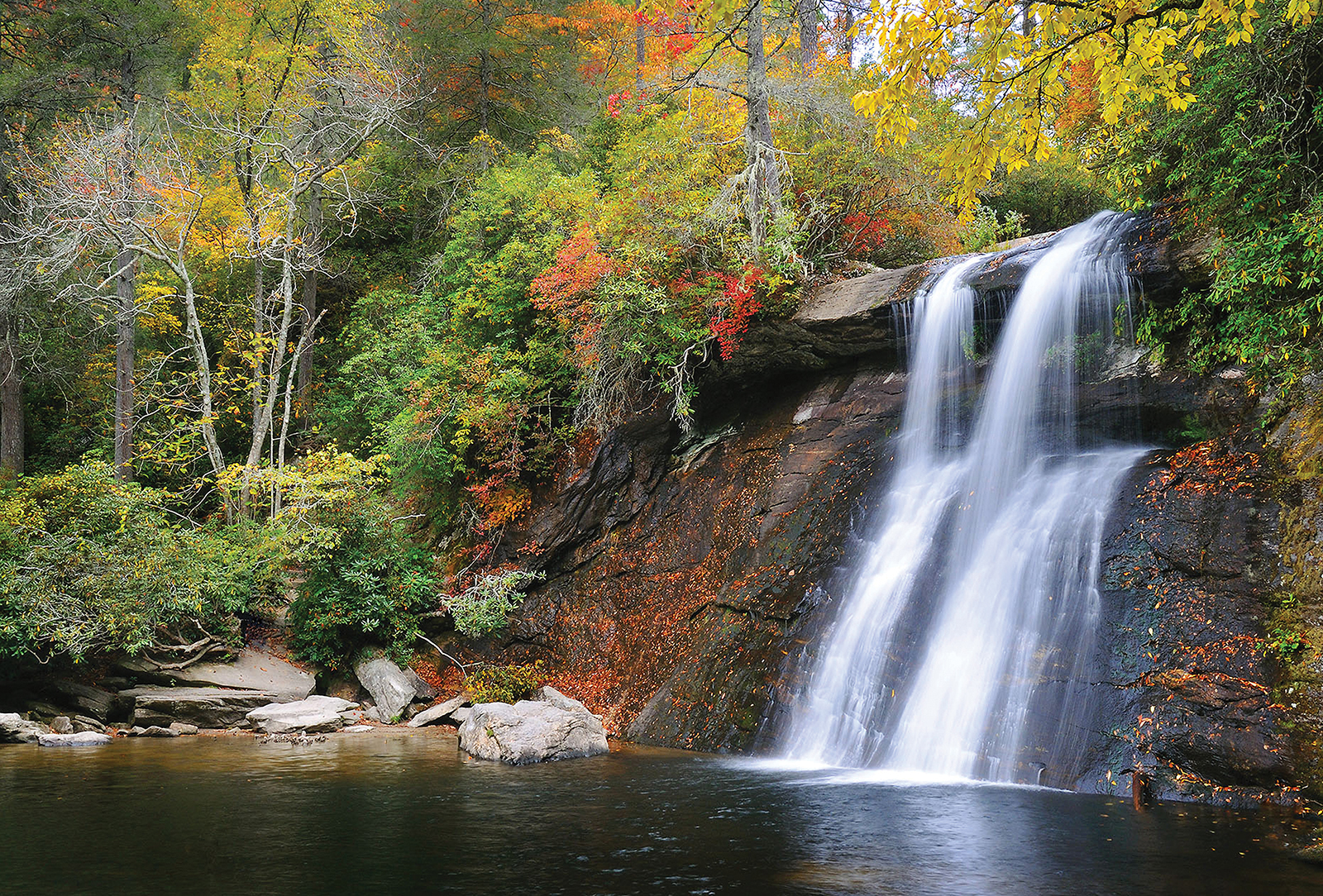 cashiers nc adventure silver run falls