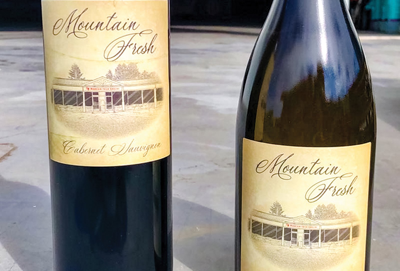 highlands nc mountain fresh wine labels