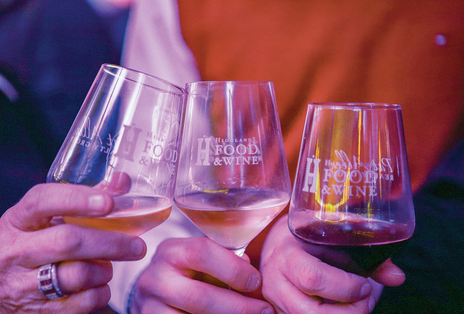 highlands food wine festival wine glasses