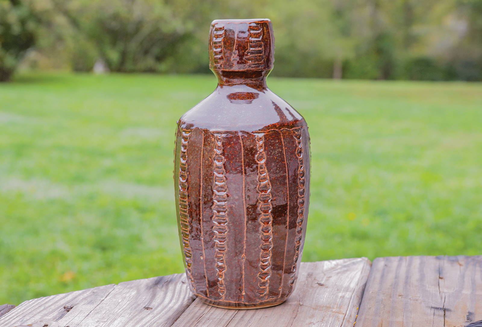 highlands nc bascom artist ceramic vase