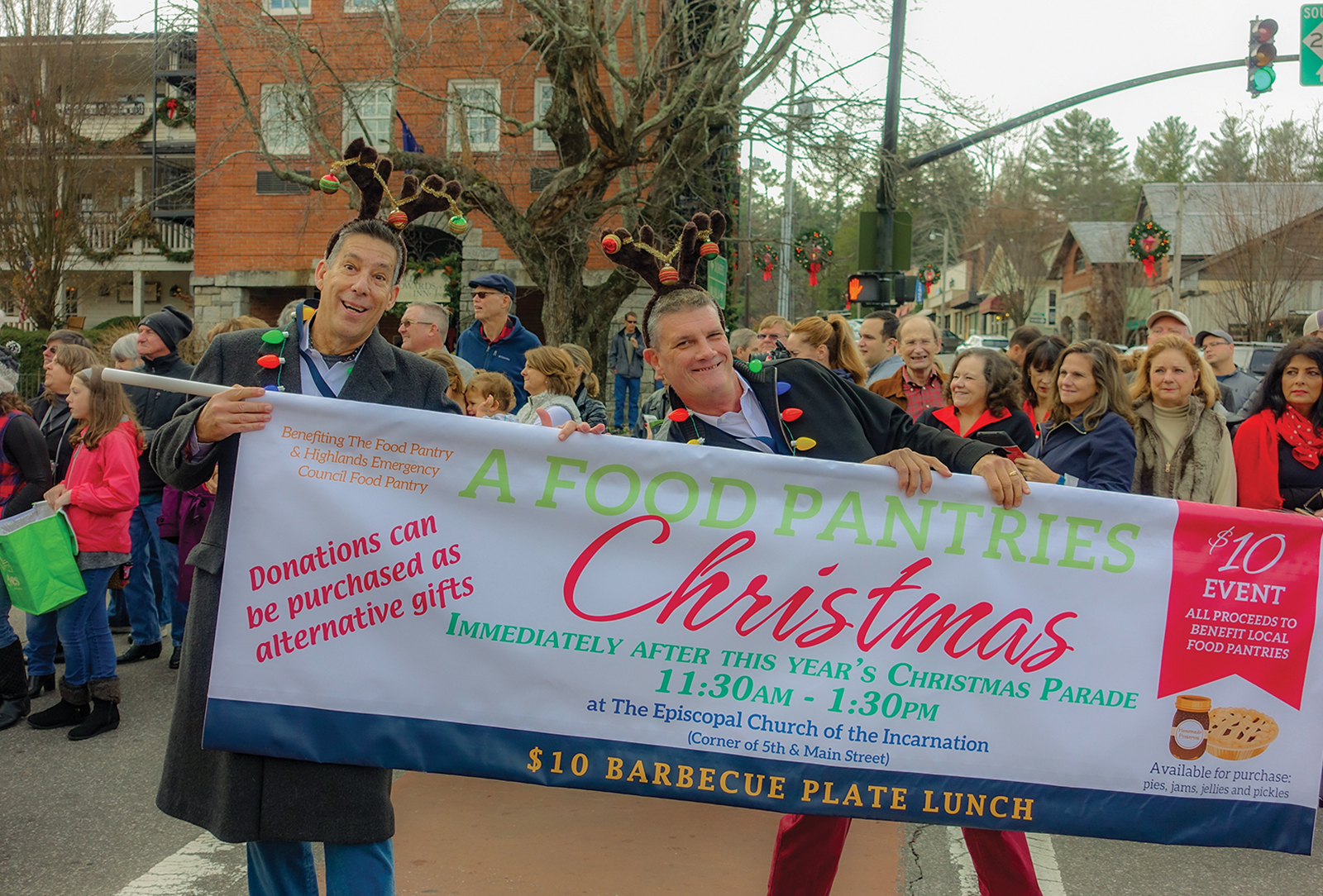 highlands nc christmas parade food pantries