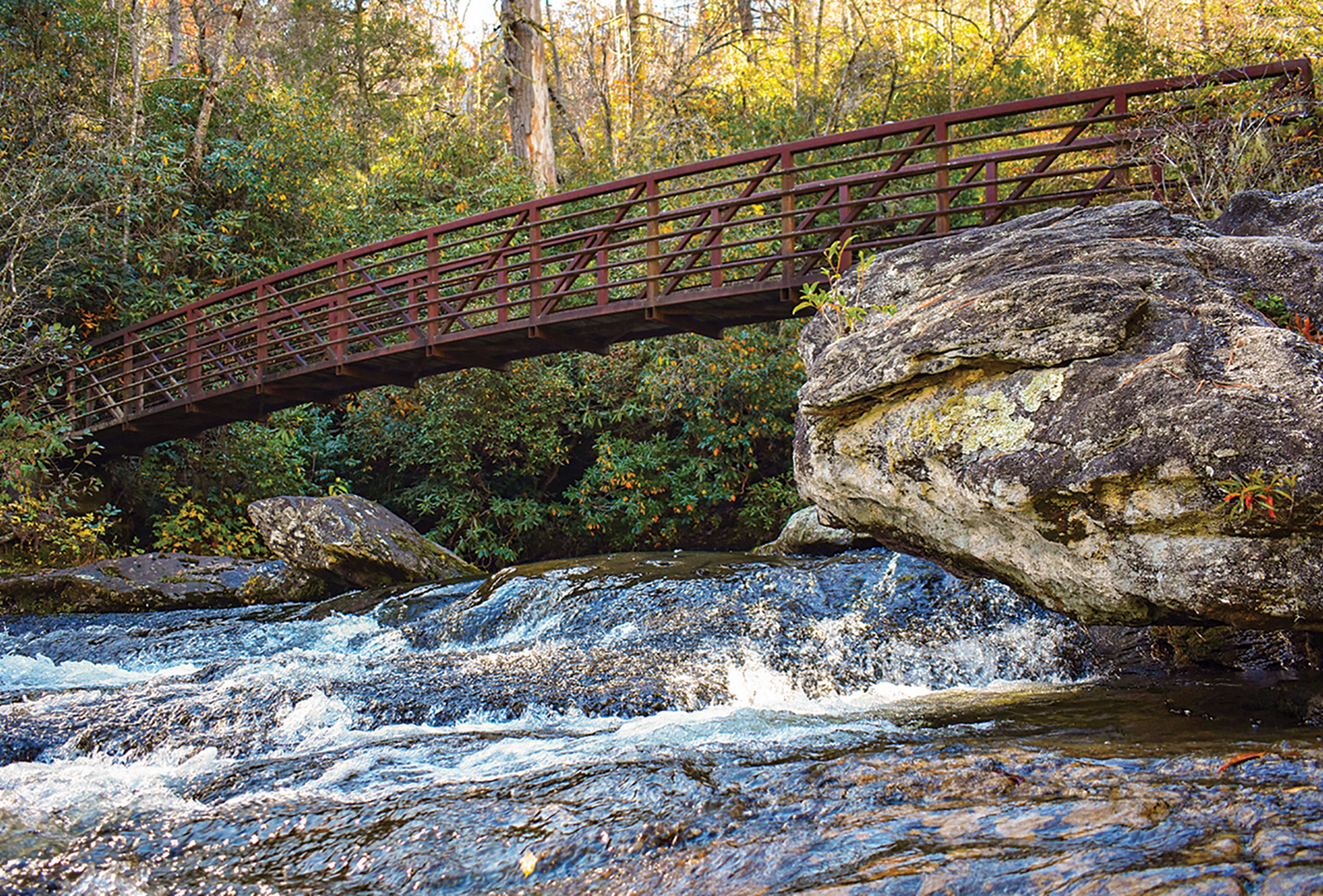 highlands nc whiteside fall bridge