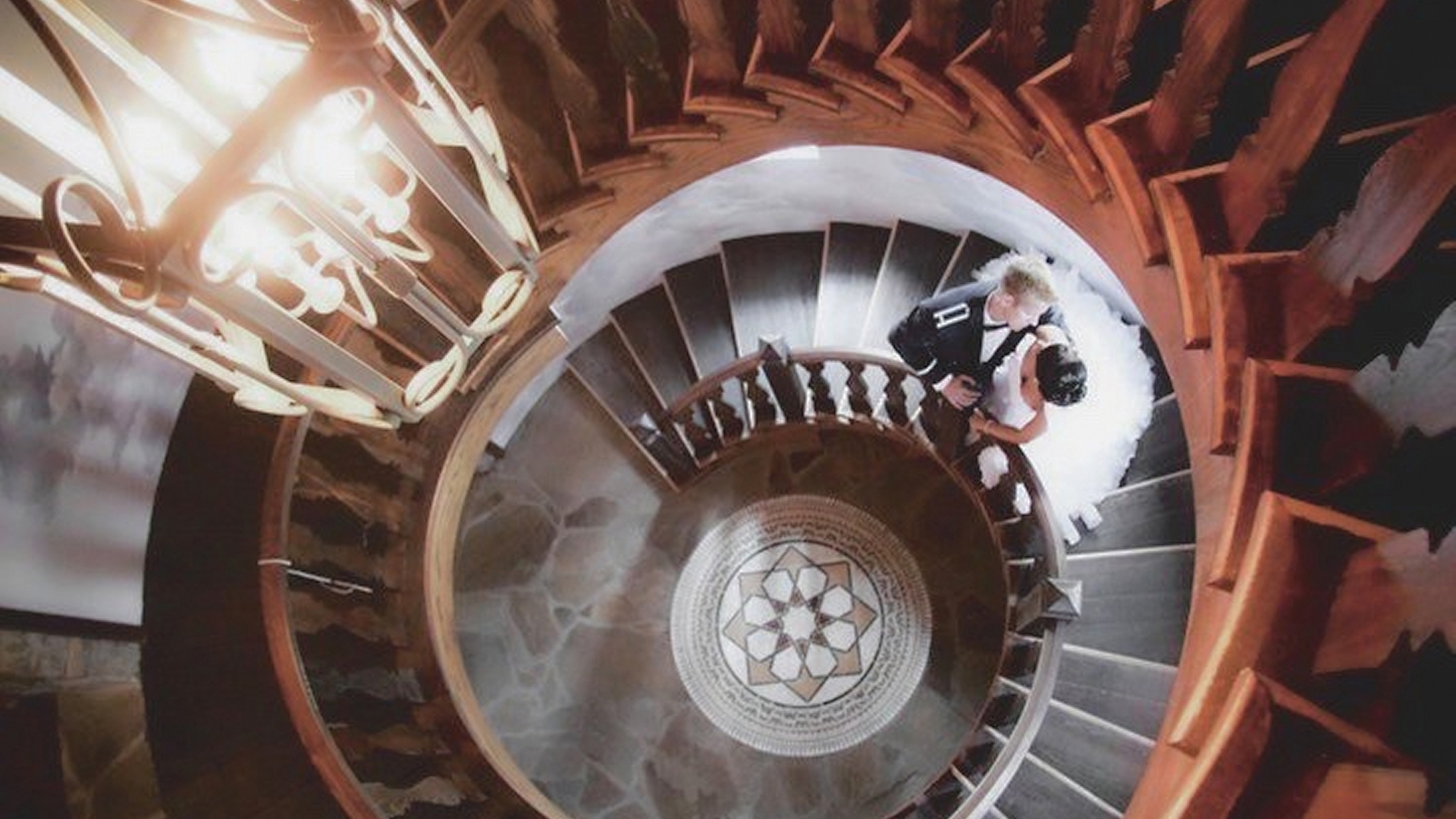 castle ladyhawke bride groomstaircase