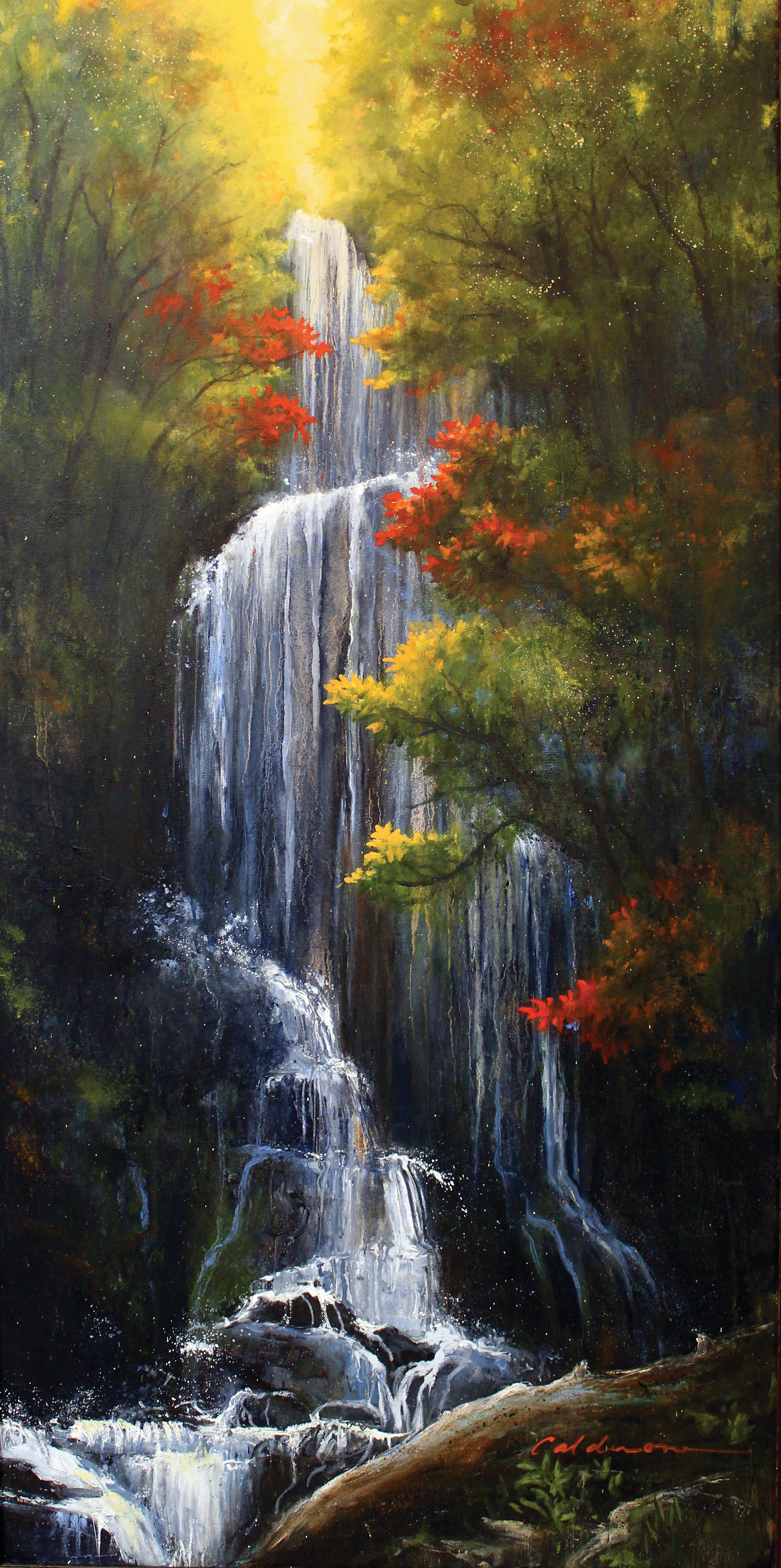 highlands-nc-artist-patty-calderone-mingo-falls-fall