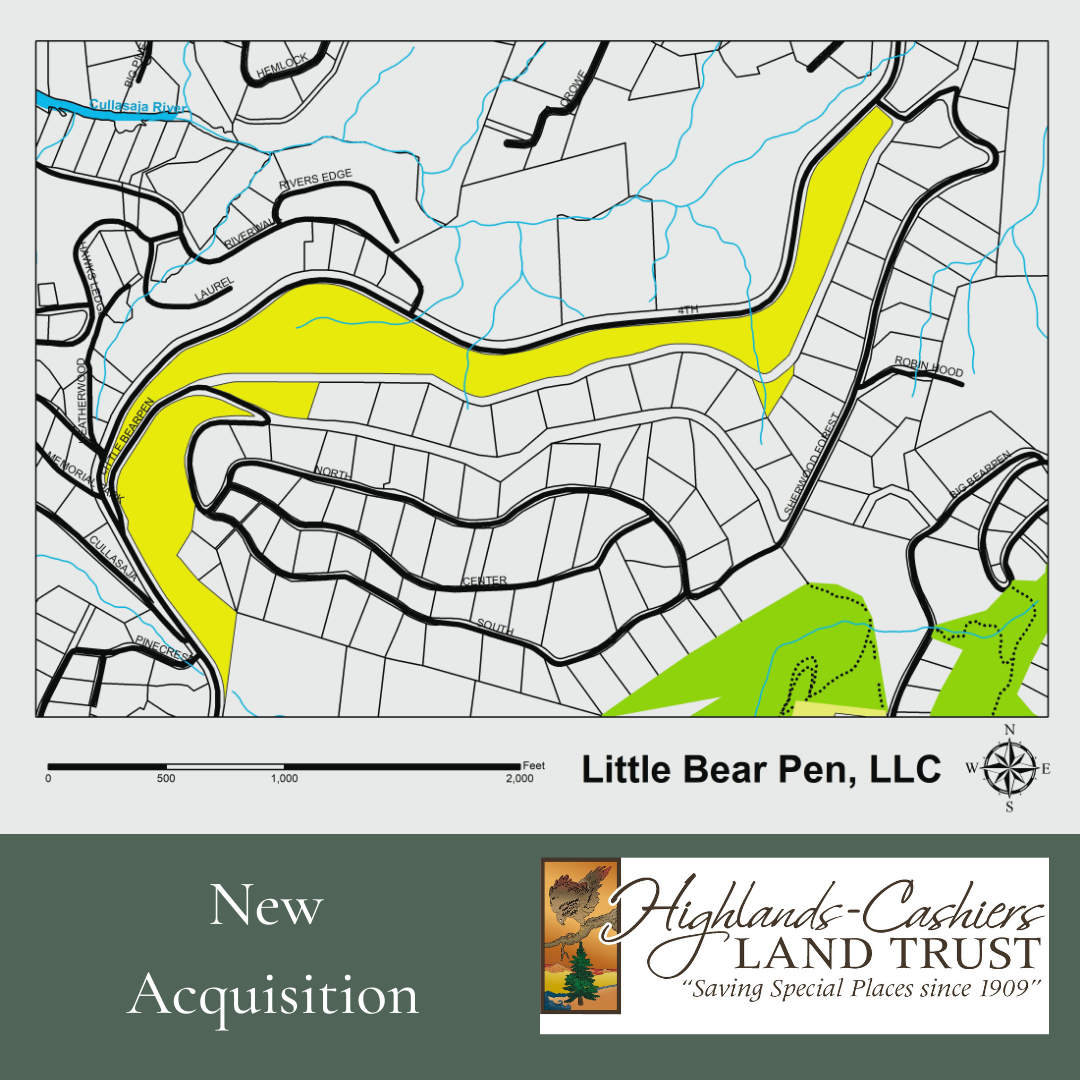 Highlands Cashiers Land Trust Receives Gift of One Mile of Protected