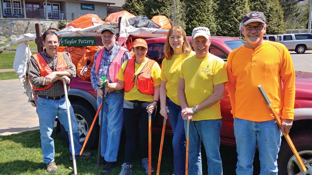 Batting Cleanup during a past year’s Plateau Pick-Up, it’s the All Star team of (L to R) David Bock, Steve Mehder, Hilary Wilkes, Mary Dotson, John Dotson, and Pat Taylor.