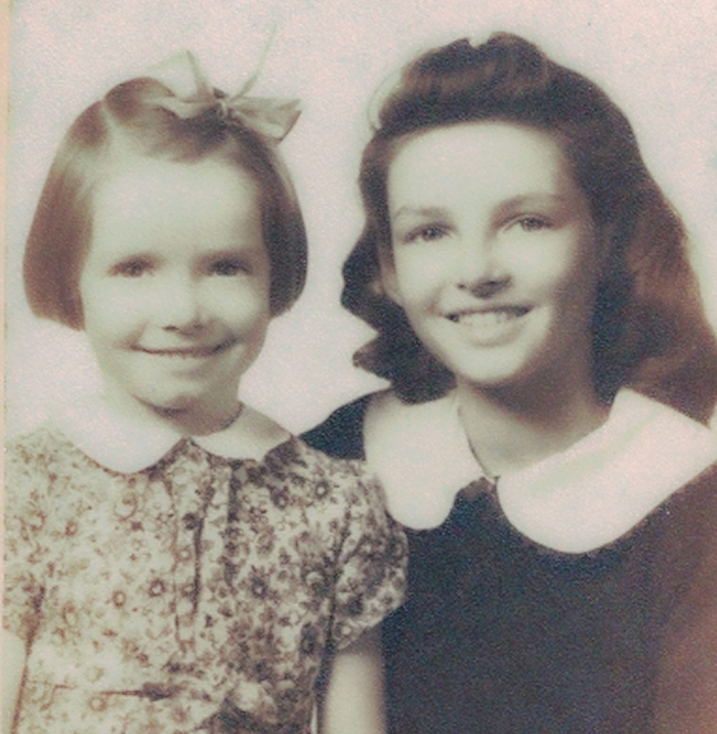 Daughters of Geneva Zachary  L to R: Jane and June ,  circa 1943 