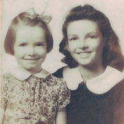 Daughters of Geneva Zachary L to R: Jane and June , circa 1943