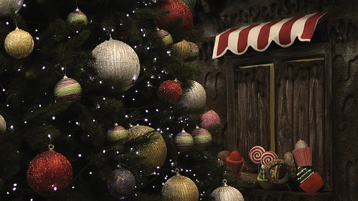 Christmas Tree and Candy Kiosk