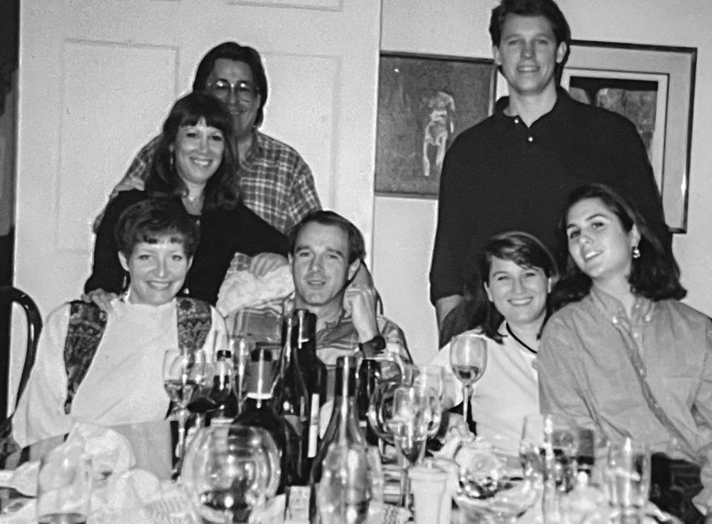 Marlene and Louis (Standing, far left) with the Johnstons Thanksgiving 1992