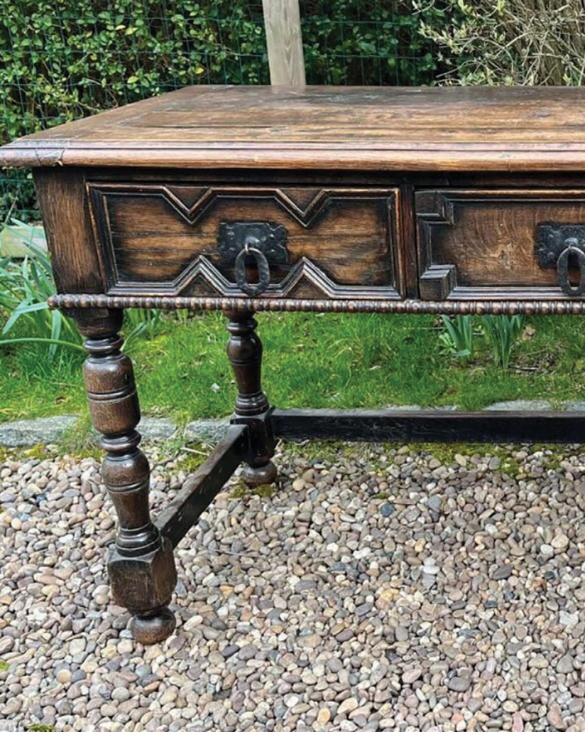 cashiers-nc-shopping-Vivianne-Metzger-Antiques-table