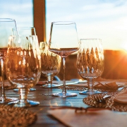 highlands-nc-wine-dinner-chef-Katherine-Frelon-sunset